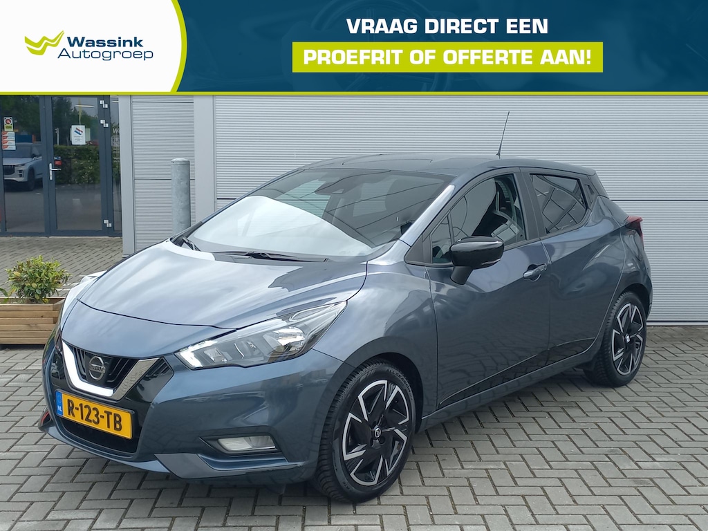 Nissan Micra 1.0T 92pk N-Design + Connect Pack | Airconditioning | Navigatie | Cruise control | Apple / Android | All season