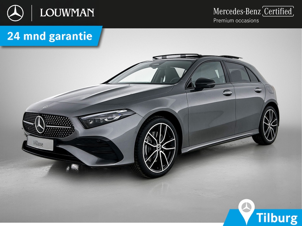Mercedes-Benz A-klasse 250 e Business Solution AMG | AMG Line Plus pakket | Smartphone-integratie | Head-up display | Panoramaschuifdak | Inclusief 24 maanden Mercedes-Benz Certified garantie voor Europa.