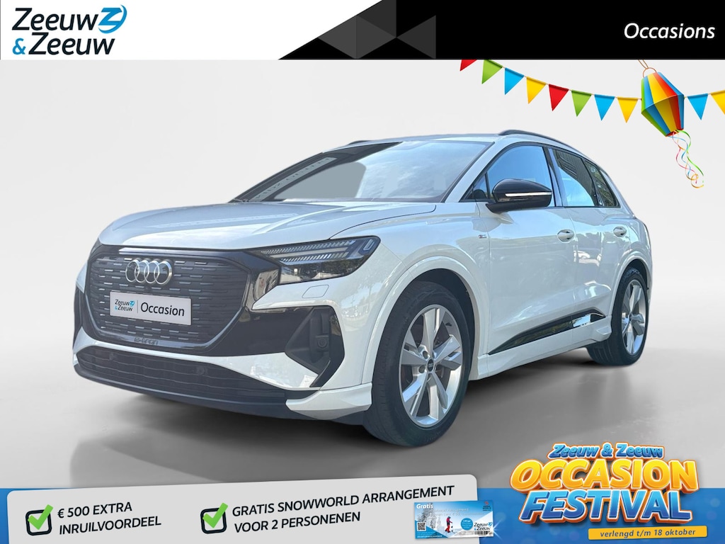 Audi Q4 e-tron 40 Launch edition S Competition 77 kWh | ACC | Camera | Carplay | Stoel Verw |