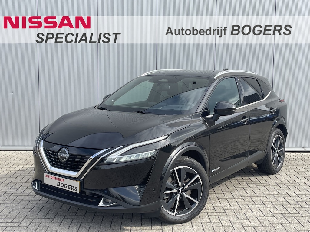 Nissan Qashqai 1.5 e-Power Tekna Navigatie, Panodak, Leder, 19"Lm, El. achterklep, 360 Camera, Bose, Stoel/Stuurverwarming,