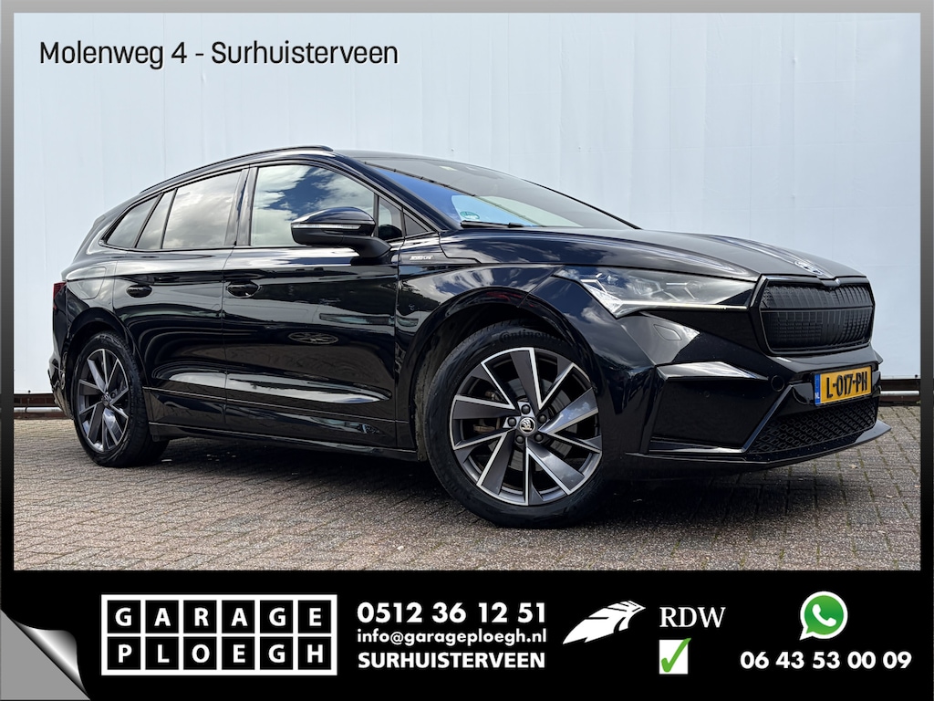 Skoda Enyaq iV 60 Sportline Soh 91,1% Trekhaak Adap.Cruise Stoel/Stuurverw Carplay Matrix Orig.NL