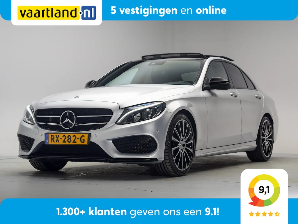 Mercedes-Benz C-klasse 180 AMG Sports Edition [ Schuifdak Led Burmester Leer Camera Pano ]