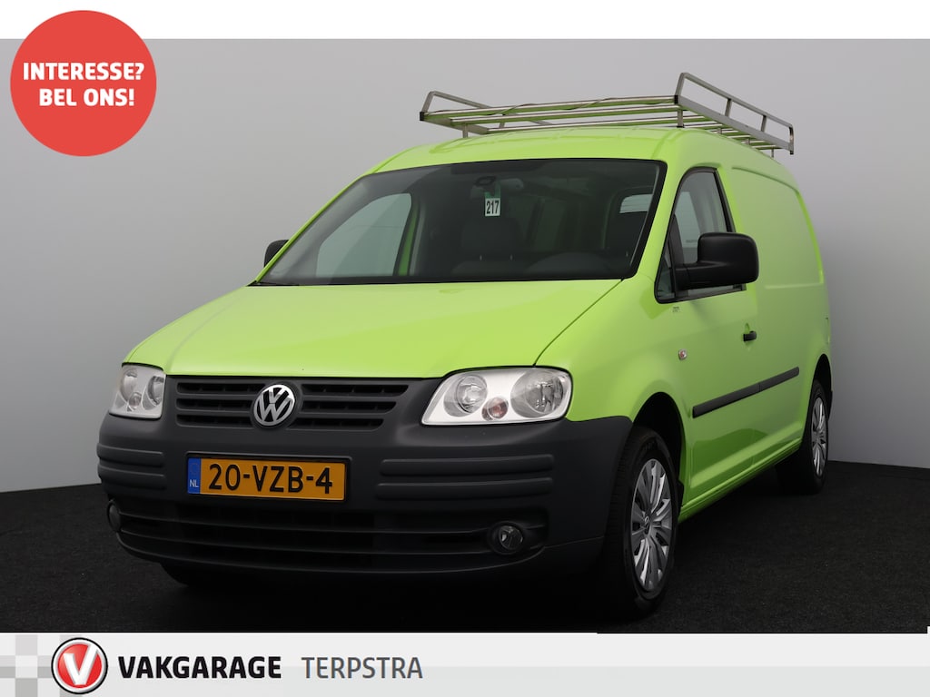 Volkswagen Caddy Maxi 1.9 TDI MARGE/ Trekhaak/ Imperiaal/ Zij-Schuifdeur Rechts/ Airco/ Cruise/ Elek. pakket/ Radio-CD AUX/ Regensensor/ Mistl.