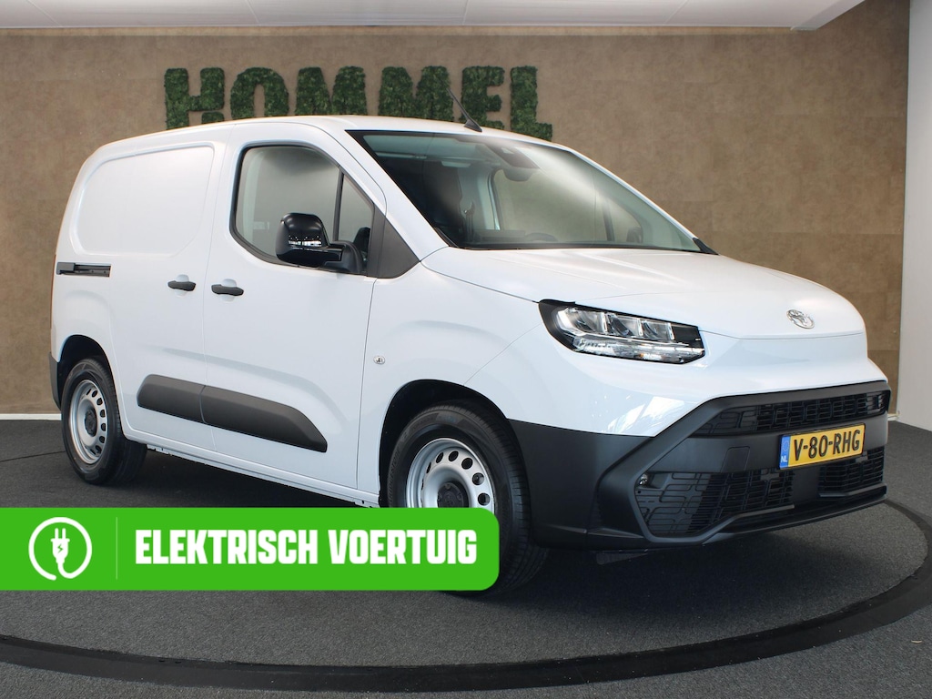 Toyota PROACE CITY Electric Navigator 50 kWh - DIRECT UITVOORRAAD LEVERBAAR - 3 FASE LADEN - SNELWEG LAADMOGELIJKHEID - NAVIGATIE - APPLE CARPLAY/ANDROID AUTO - PARKEERSENSOREN ACHTER - SCHUIF DEUR RECHTS - LAADVLOER - 3 ZITS UITVOERING - 2 LAADKABELS - LICHT EN REGENSENSOR - 16 INCH WIELEN MET BRIDGESTONE BANDEN