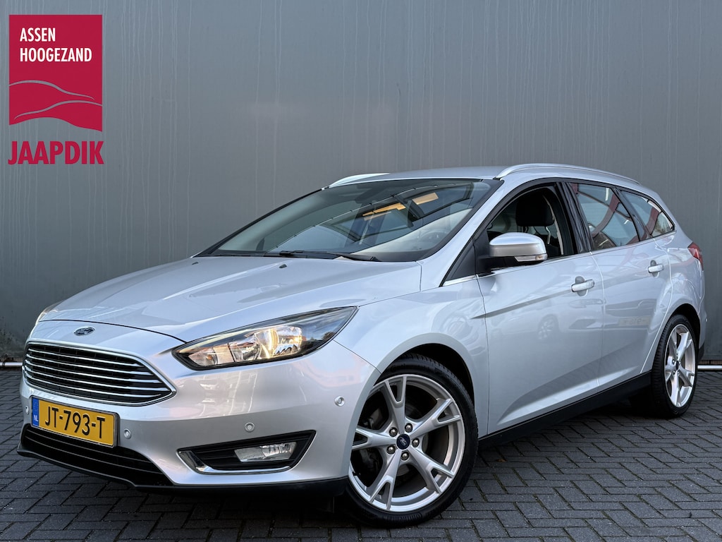 Ford Focus Wagon BWJ 2016 1.0 126 PK Titanium KEYLESS | TREKHAAK | CLIMA | NAVI | BLUETOOTH | PDC V+A | 18 INCH | MULTI F. STUUR
