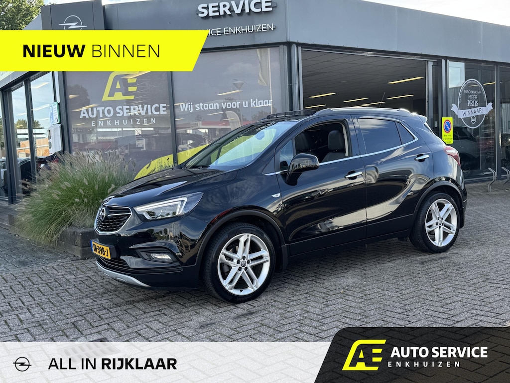 Opel Mokka X 1.4 Turbo Innovation Rijklaar - beurt - apk incl. 3mnd garantie | Let op ! 1e eigenaar! | Open dak | Leer en stoel en stuurverwarming | Carplay | 19" LMV | Climate en cruise control | LED