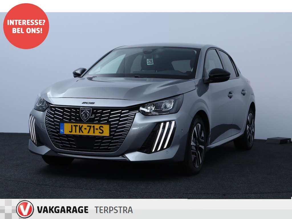Peugeot 208 1.2 PureTech 100 Allure/ Virtuele Cockpit/ 360°Camera/ Carplay!/ Lane-Assist/ Keyless/ Dodehoek/ LED-Dagrij/ 6-Versnell./ Cruise/ Clima/ 16''LMV/ Half-Leder/ Elek.Pakket/ Navigatie