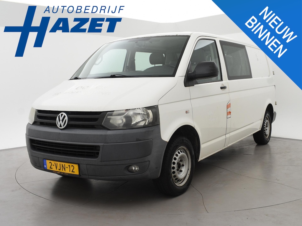 Volkswagen Transporter 2.0 TDI 140 PK L2H1 5-PERS DUBBEL CABINE + TREKHAAK | CRUISE CONTROL | AIRCO