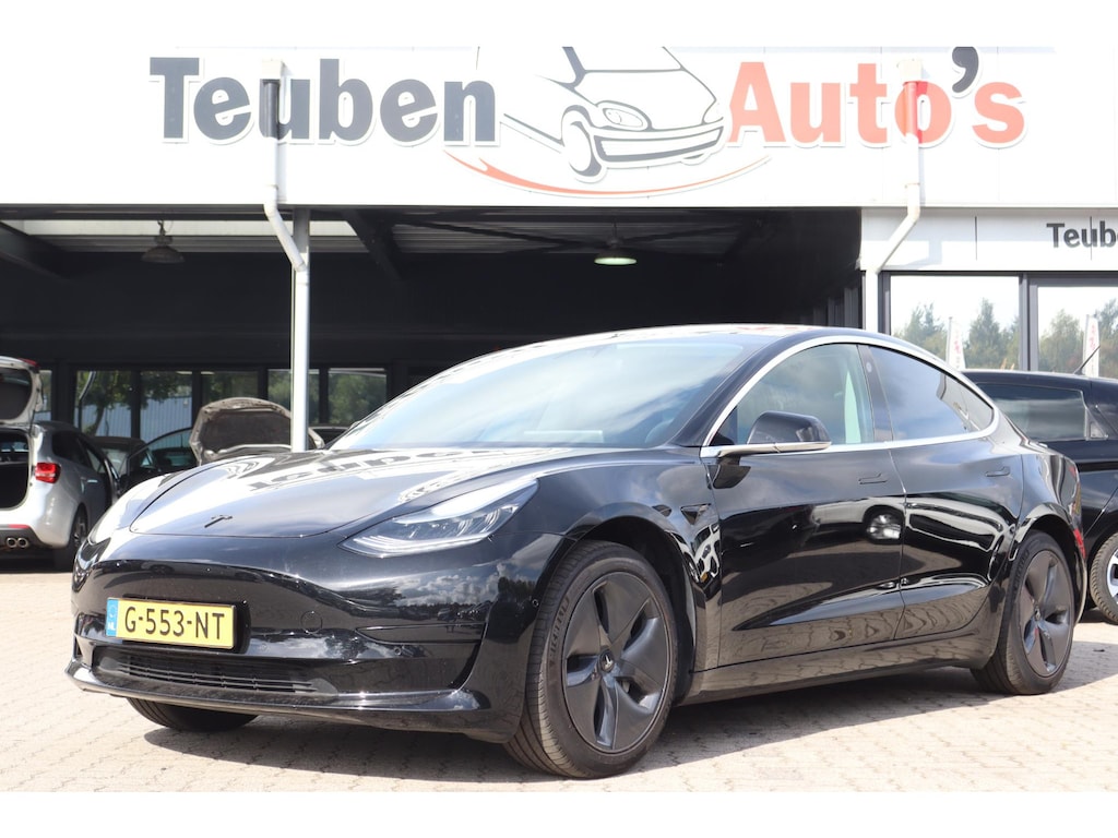 Tesla Model 3 Standard RWD Plus 60 kWh | SOH 84,1% | Trekhaak |1 jaar Garantie op de Accu | Computer 2.5 | Zwart-zwart