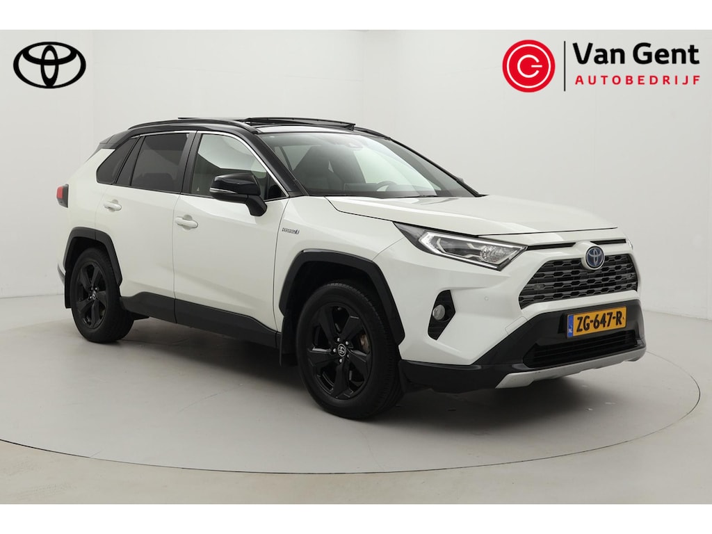 Toyota RAV4 2.5 Hybrid AWD Bi-Tone | Panoramadak | Trekhaak (1.650 KG) | Leder | Navigatie | Stoelverwarming | 360 camera | Apple Carplay / Android Auto | 18 inch