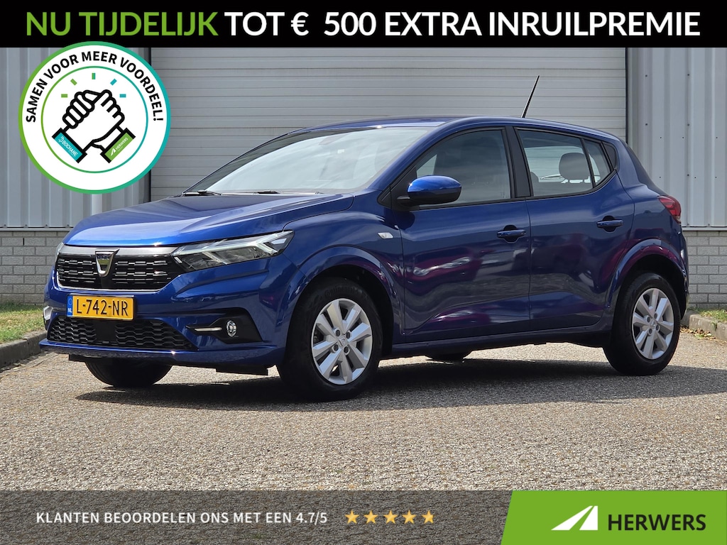 Dacia Sandero 1.0 Comfort / Dealer Onderhouden / 1e Eigenaar / Apple Carplay & Android Auto / Navigatie / Cruise Control / Airco /