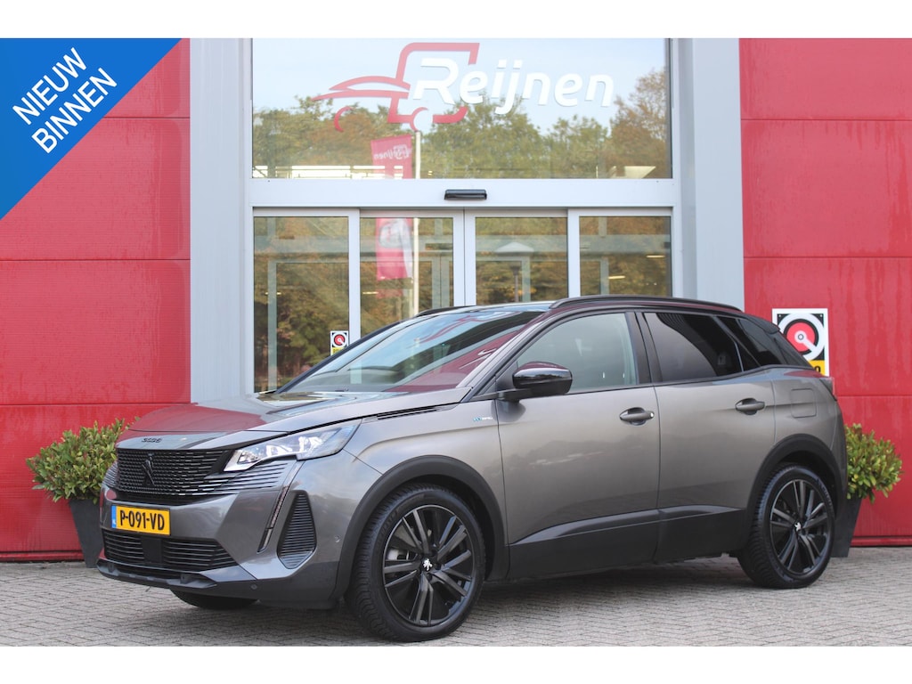 Peugeot 3008 1.6 HYbrid 225PK GT PACK BUSINESS BLACK PACK | AFNEEMBARE TREKHAAK | ADAPTIVE CRUISE CONTROL | ELEKLTRISCH VERSTELBARE BESTUUDERSSTOEL MET GEHEUGENFUNCTIE | MASSAGE FUNCTIE OP BEIDE VOORSTOELEN | STOEL VERWARMING | FULL LED KOPLAMPEN | ELEKTRISCH BEDIENBARE ACHTERKLEP | FOCAL AUDIO SYSTEEM | ZWART DAK | LICHTMETALEN VELGEN 19" | DODEHOEK DETECTIE | KEYLESS ENTRY/START | APPLE CARPLAY/ANDROID AUTO | NAVIGATIE | CAMERA VOOR + ACHTER |