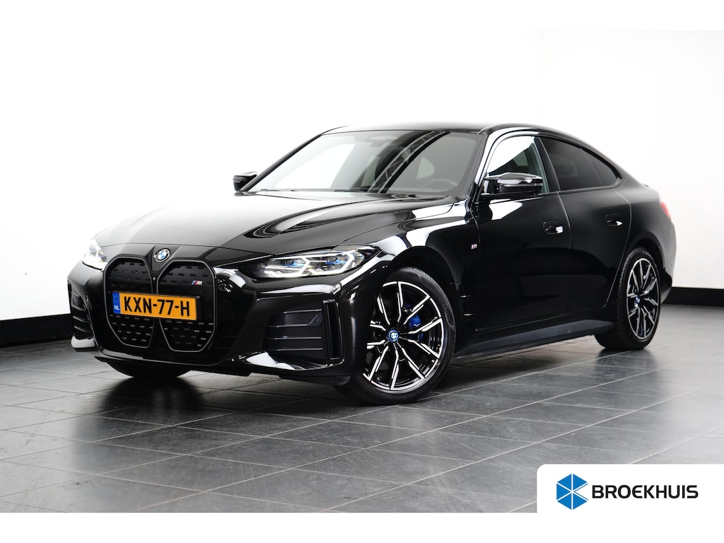 BMW i4 M50 84KWH 544PK HIGH EXECUTIVE M-SPORT SOH 92,96% / NAVI / LEDER / LASER-LED / CLIMA / PDC / 19" LMV / 360 CAMERA / APPLE CARPLAY / MEMORY SEATS / ELEKTR. TREKHAAK / KEYLESS / ADAP.T CRUISECONTROL / WINTERPAKKET  !!