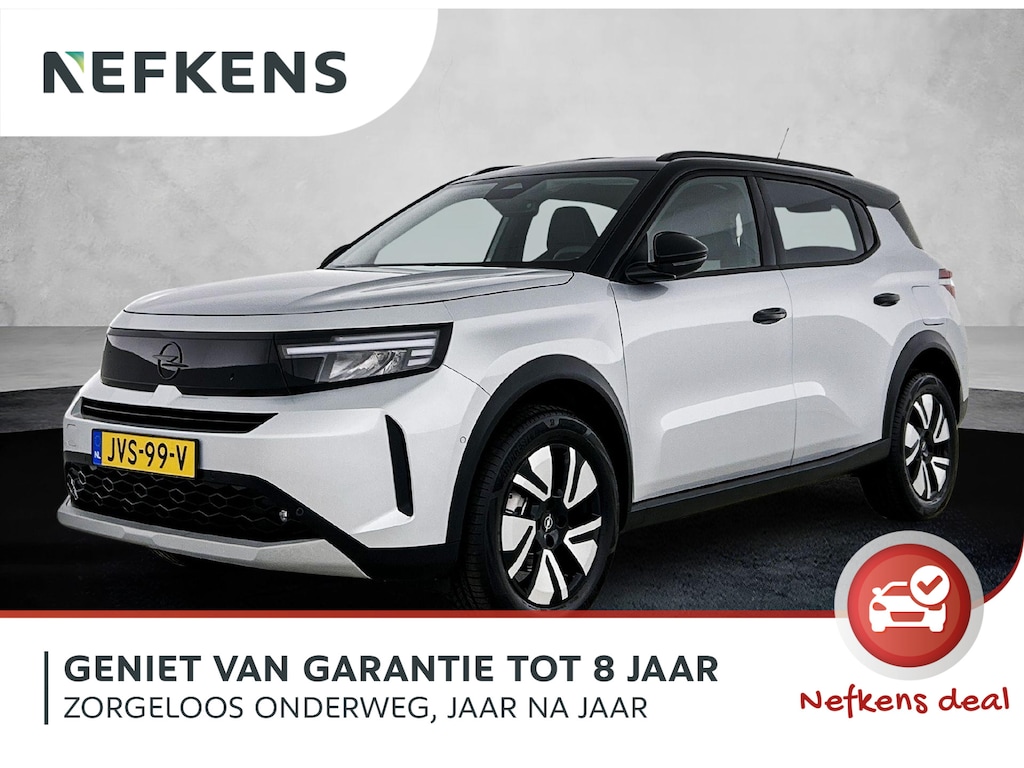 Opel Frontera 1.2 145pk Hybrid GS 7p. Automaat | Dakrails | Navigatie | Climate Control | Cruise Control | Achteruitrijcamera | LED | 17" Lichtmetalen Velgen | Dodehoekdetectie | Verwarmbare Voorstoelen/Stuur | Apple Carplay/Android Auto |