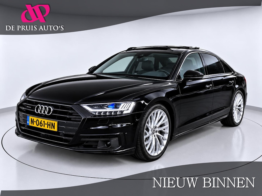 Audi A8 55 TFSI quattro Pro Line Plus Laser/Matrix Light B&O Pano Nachtzicht Softclose Stoelventilatie Verwarmd stuur ACC 360 Camera 20 Inch