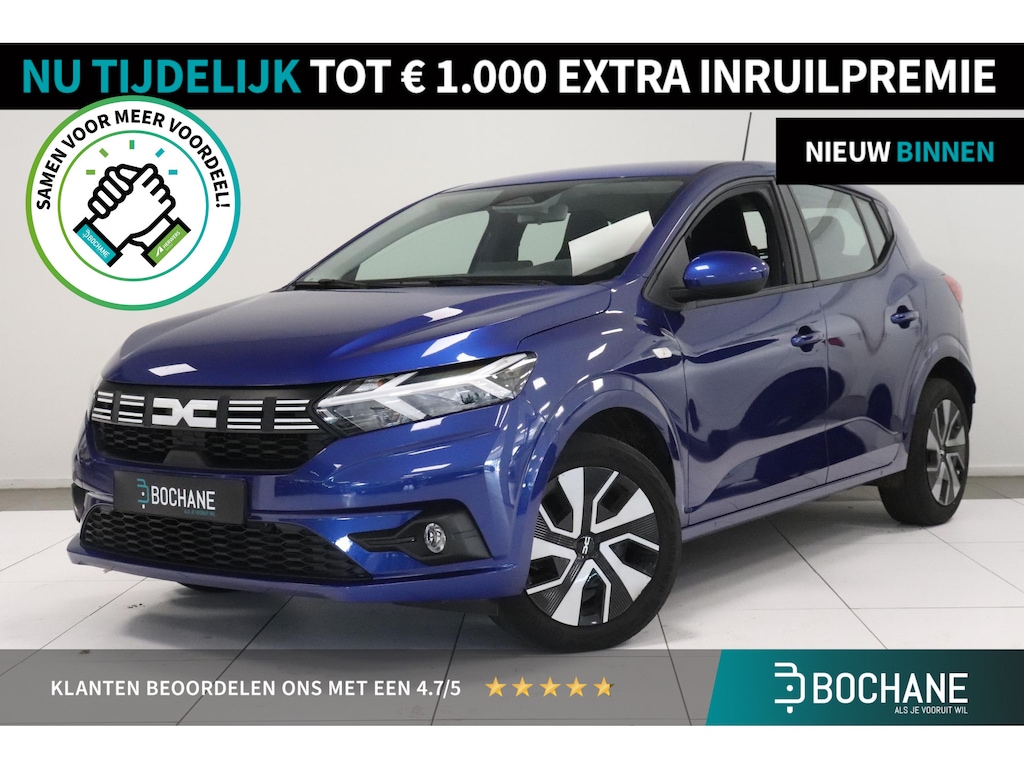 Dacia Sandero 1.0 TCe 90 Expression | Airco | Parkeersensor | Navigatie | Cruise control | AppleCarplay AndroidAuto |