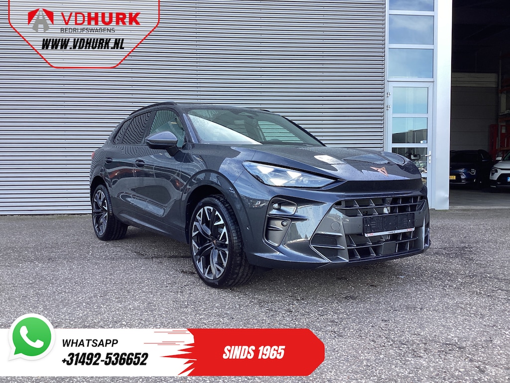 CUPRA Terramar 1.5 TSI e-Hybrid 272 pk VZ Limited Pano/ Head-up/ Sennheiser/ 360 Camera/ Matrix/ Snellader/ Elek.klep/ Elek.Trekhaak/ Memory/ Standkachel/ Stoelverw./ Carplay/ Adapt.Cruise/ PDC/ 20'' LMV