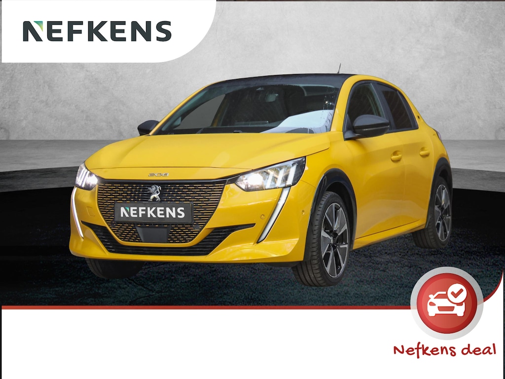Peugeot e-208 EV GT Pack 50 kWh | Accu 91% | Stoel verwarming | Alcantara Bekleding | Panoramadak | Keyless entry & start