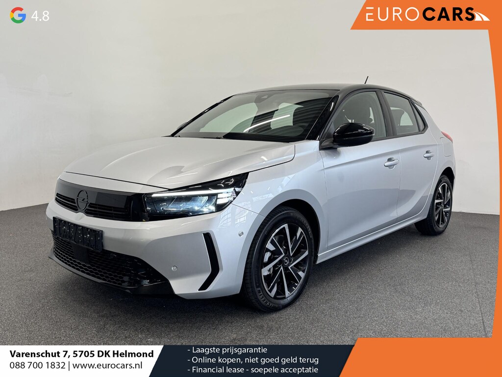 Opel Corsa 1.2 Turbo Hybrid GS Navigatie Apple Carplay/Android Auto Camera Parkeersensoren Cruise Control Dodehoek assistent Airco Lichtmetalen velgen Virtual Cockpit Getinte ramen