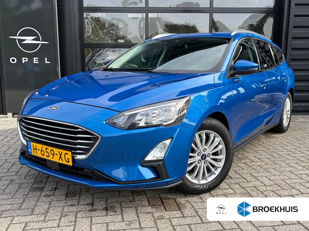 Ford Focus Wagon 1.0 125 PK Titanium | DEALER ONDERHOUDEN| NAVIGATIE + APPLE CARPLAY/ANDROID AUTO| KEYLESS ENTRY & START| FULL LED| PARKEERSENSOREN V+A| CLIMATE CONTROL| DAB| CRUISE CONTROL|