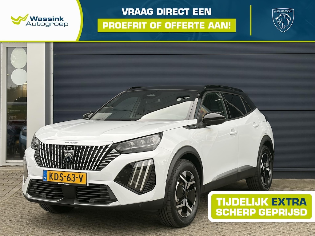 Peugeot e-2008 EV 54kWh 156pk GT Advantage VOORRAAD VOORDEEL | Warmtepomp | Alcantara stoelverwarming | Navigatie |