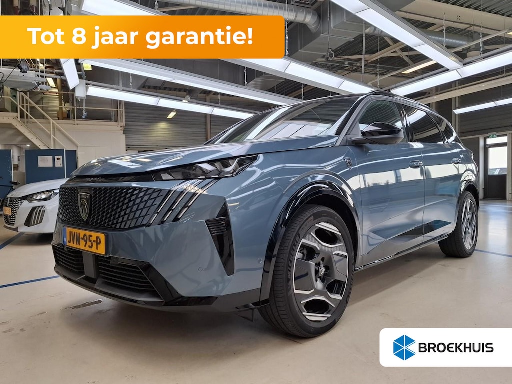 Peugeot e-5008 GT Exclusive 73 kWh 7p Tot 8 Jaar Garantie! | Afn. Trekhaak | Vol-Leder | Massage | Elektr. Stoelen | Adaptive Cruise | !!