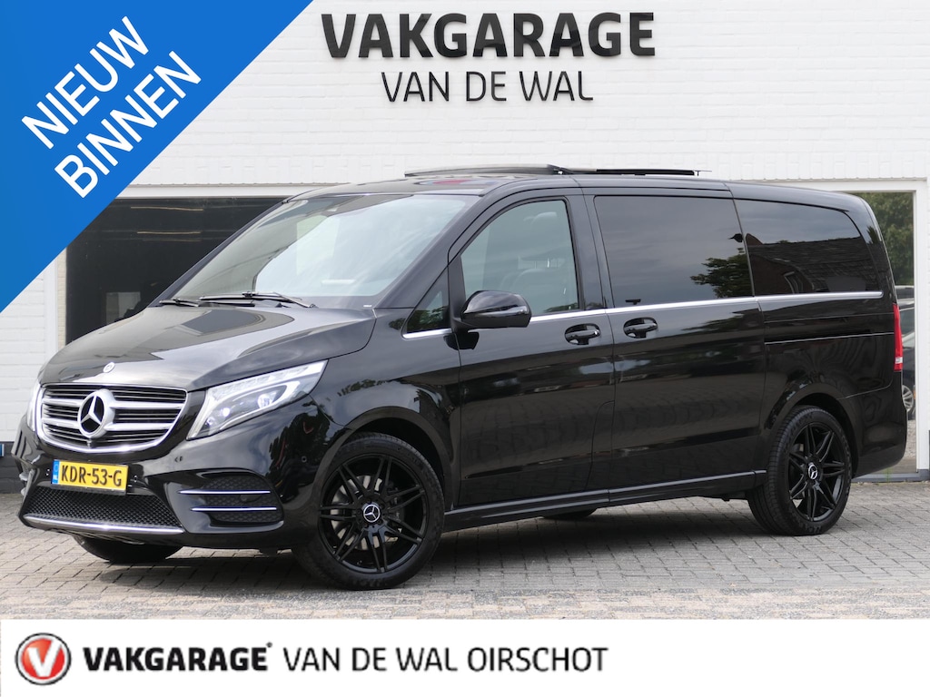 Mercedes-Benz V-klasse 250d 4-MATIC Lang Exclusive | 7-persoons | Panoramadak | 360°-camera | Standkachel | Burmester | Carbon interieur | Dodehoek detectie | Elektrische schuifdeuren + achterklep | Stoelventilatie | Memory