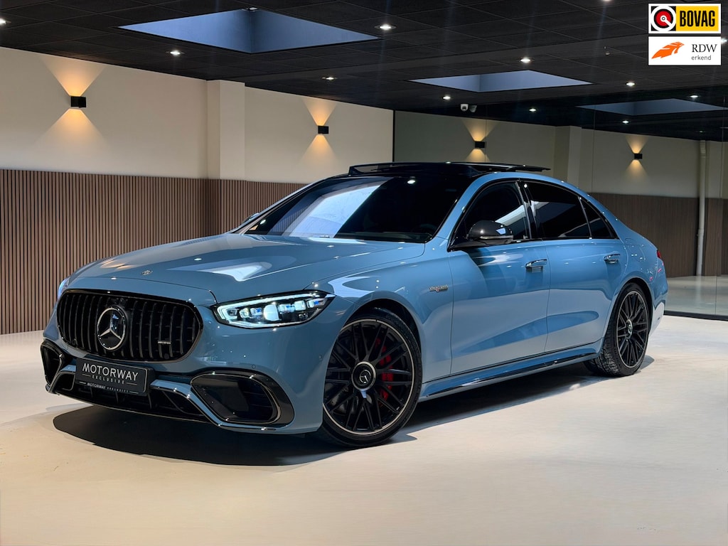 Mercedes-Benz S-klasse AMG 63 S E Performance|Pano|HUD|Keyless|360|4D Burmester|Massage|Matrix|Stoel verwarm en ventil|Carbon