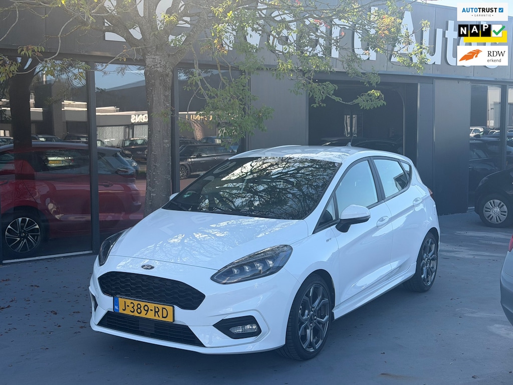 Ford Fiesta 1.0 EcoBoost ST-Line/airco/cruise/NAP/LM velgen/PDC Achter/1e eigenaar/Stoelverwarming/carplay/12 maanden garantie