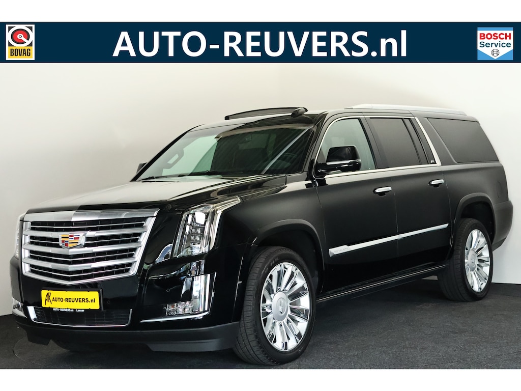 Cadillac Escalade 6.2 V8 Platinum ESV Panonrama / Opendak / ACC / Koelkast / Camera / Treeplanken