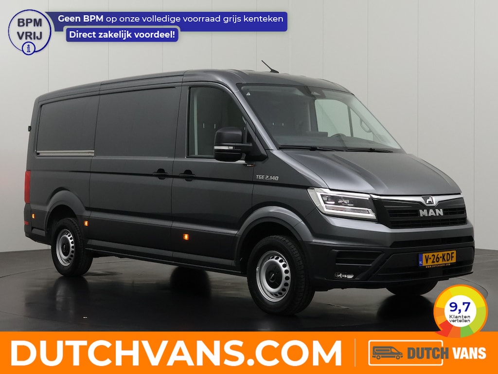 MAN TGE 2.0TDi 140PK L3H2 Exclusive | Led | 2xSchuifdeur | Navigatie | Camera | Airco | Cruise | 3-Zits