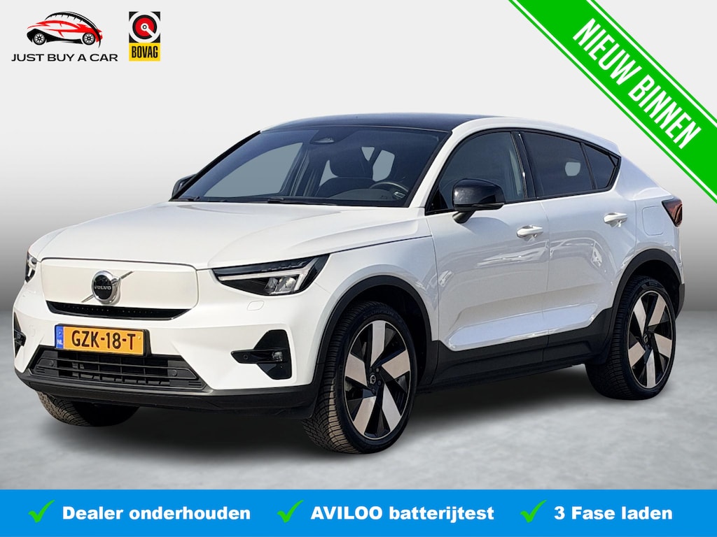 Volvo C40 Recharge Plus 69 kWh SOH 94,3% | Panoramadak | Pilot Assist | Adaptieve cruise control | Warmtepomp | Stoel & Stuurverwarming | Achteruitrijcamera | Keyless | Memory |