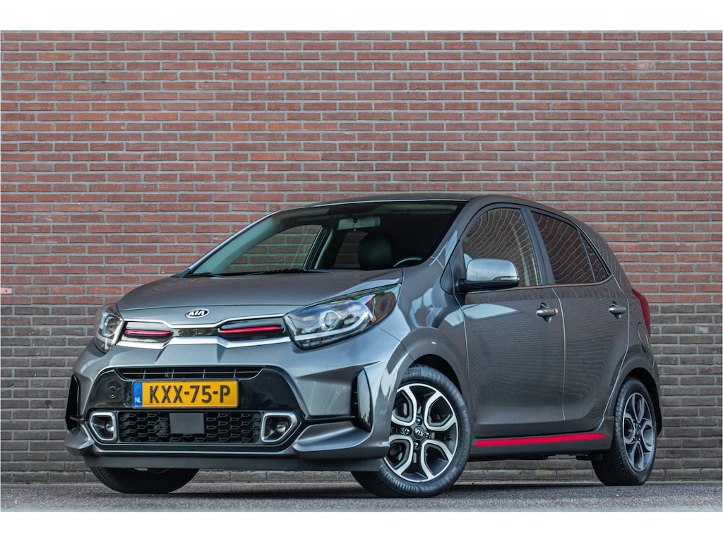 Kia Picanto 1.2 Automaat GT-Line 5-persoons, Dealer onderhouden, 4-cilinder, Leder, Carplay, Stoel & Stuurverwarming, Camera.