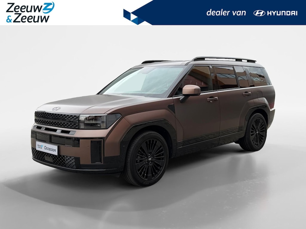 Hyundai Santa Fe 1.6 T-GDI PHEV Black Line 4WD 7-zitter 251PK | 62km WLTP elektrisch | Navigatie | Apple Carplay & Android Auto | Adaptive cruise control | Climate control | 360 camera | Stoelventilatie & verwarming | Stuurverwarming |