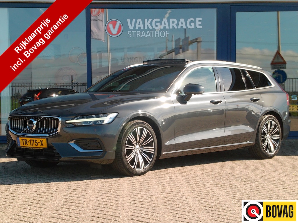 Volvo V60 2.0 T5 Inscription, Carplay + Android Auto / Schuifdak / Leder / Harman Kardon / Camera 360 / Keyless / 18'' LMV