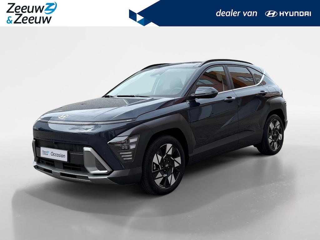 Hyundai Kona 1.6 GDI HEV Premium Sky 137PK | Navigatie | Apple Carplay & Android Auto | Schuif-kanteldak | Stoelverwarming & koeling | Lederen bekleding | Bose speakers | Geheugenfunctie stoelen |
