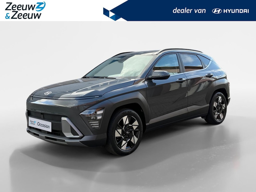 Hyundai Kona 1.6 GDI HEV Premium Sky 137PK | Navigatie | Apple Carplay & Android Auto | Schuif-kanteldak | Stoelverwarming & koeling | Lederen bekleding | Bose speakers | Geheugenfunctie stoelen |