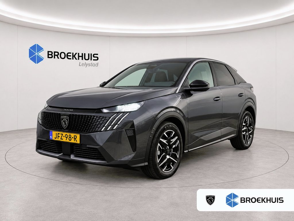 Peugeot 3008 1.2 HYBRID 145PK ALLURE AUTOMAAT / NAVI / LEDER / CLIMA / FULL-LED / 19" LMV / KEYLESS / CAMERA / CRUISECONTROL / ORG. NL. !!