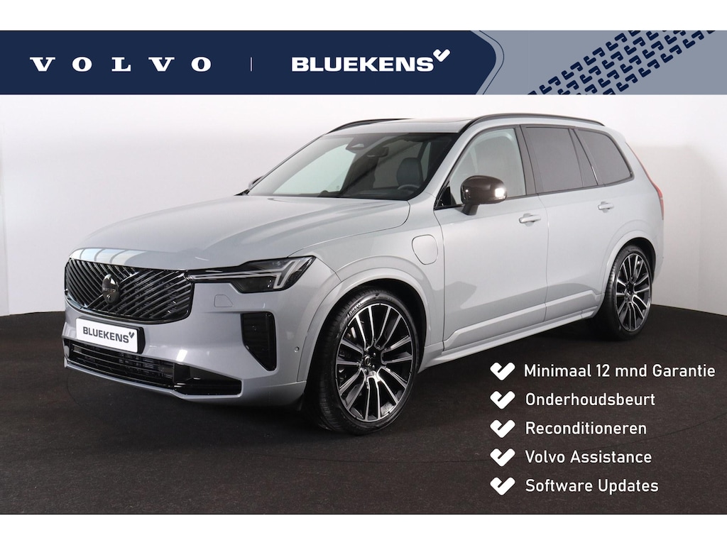 Volvo XC90 T8 Recharge AWD Ultra Black Edition - Panorama/schuifdak - IntelliSafe Assist & Surround - 360º Camera - Bowers & Wilkins audio - Adaptieve LED koplampen - Verwarmde voorstoelen, stuur & achterbank - Parkeersensoren voor & achter - Elektr. bedienb. voorstoelen met geheugen - Head up display - Draadloze tel. lader - Extra getint glas - 22' LMV