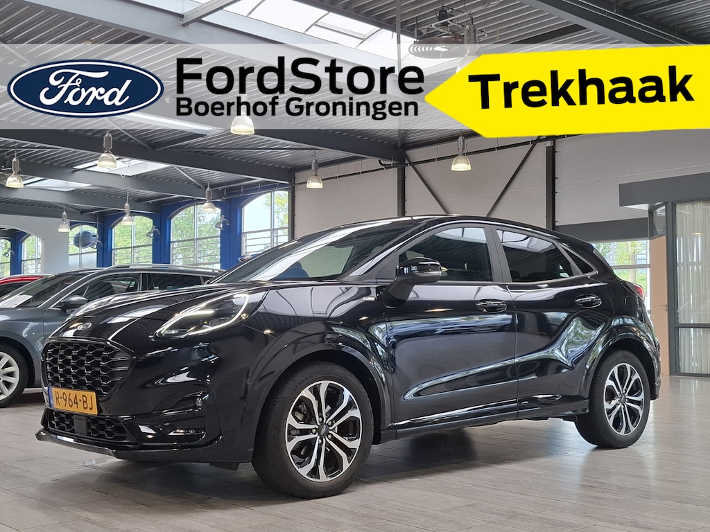 Ford Puma EcoBoost Hybrid 125pk ST-Line X | Trekhaak | Dealer onderhouden | Adapt. Cruise | Winter Pack | B&O | Blis | Camera | 4 seiz. banden |