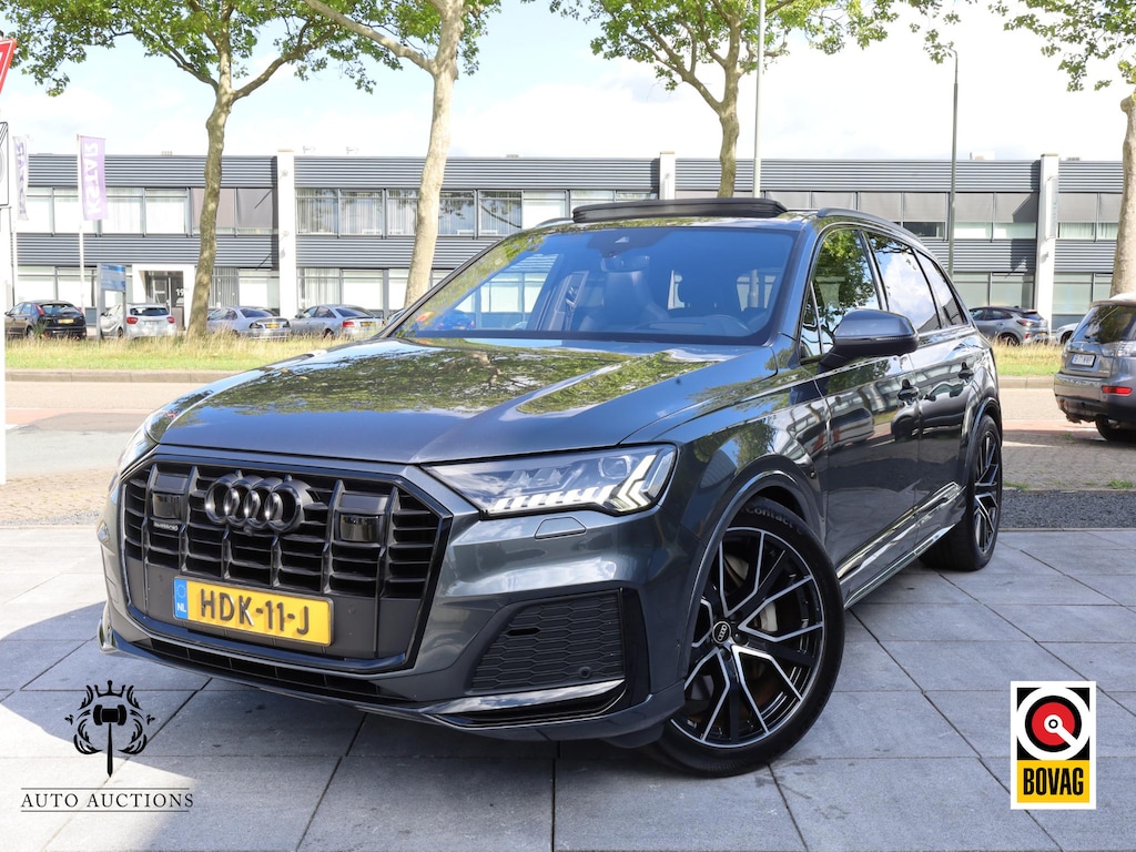Audi Q7 55 TFSI e quattro S-Line 381PK | Panodak | Leer Valcona | RS Seats | B&O | HuD | Nightvision | Memory | Keyless | Trekhaak |