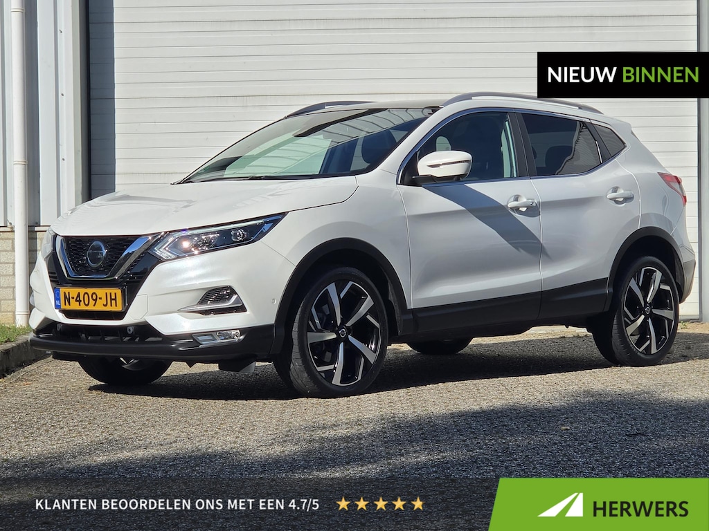Nissan Qashqai 1.3 DIG-T Tekna / Trekhaak / Panoramadak / Adaptief Cruise Control / 360 Graden Camera / Elektrische Bestuurdersstoel / Apple Carplay & Android Auto / Navigatie / Climate Control /