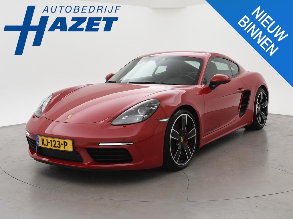 Porsche 718 Cayman S 2.5 350 PK PDK KARMIJNROOD ORIG. NL | 20 INCH | CARPLAY | PASM | BOSE | CAMERA