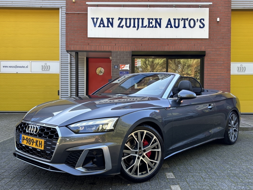 Audi A5 Cabriolet 40 TFSI 204pk S-Line Nekverwarming Virtual Trekhaak Camera 19''