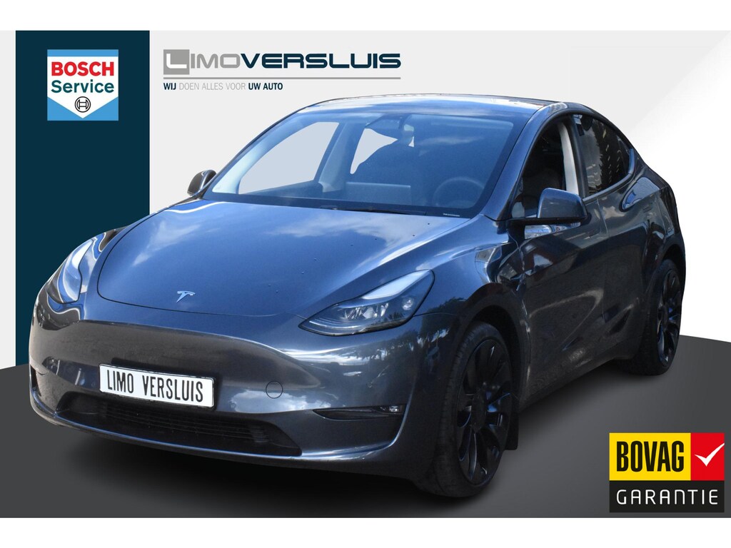 Tesla Model Y Long Range AWD 75 kWh AMD Ryzen | Trekhaak | Leer | Panorama | 12 mnd BOVAG garantie | Whatsapp 06-53188999