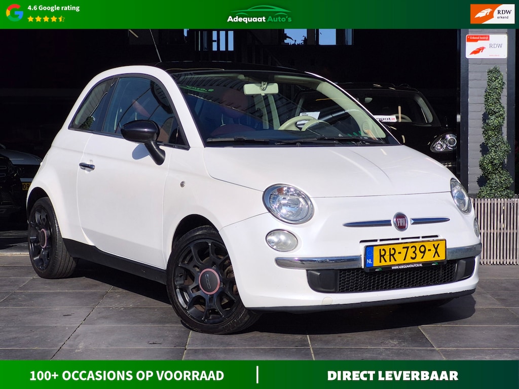 Fiat 500 1.4-16V Pop|Airco|El.Ramen|Bluetooth|APK|Leder