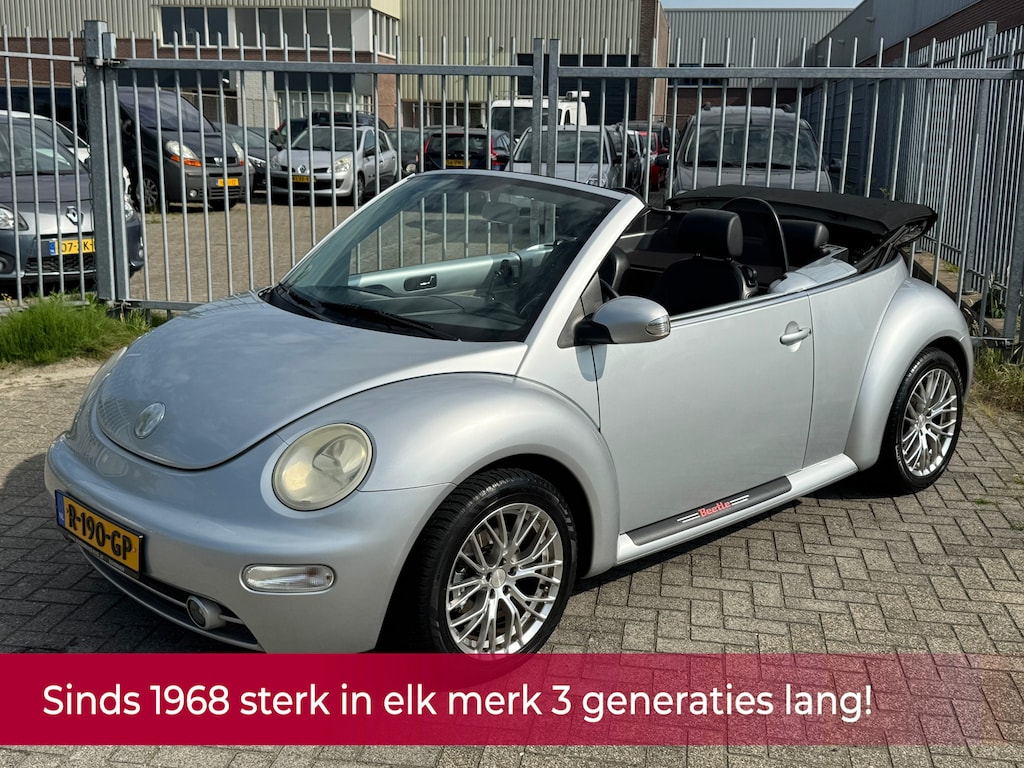 Volkswagen Beetle New Cabriolet 1.6 Turijn Comfort! Leer l Elek cabriokap l Airco l Elek pakket l LMV l Afneem trekhaak l TOPSTAAT