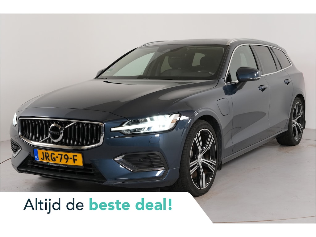 Volvo V60 2.0 T8 Recharge 456 pk PHEV Plus Bright AWD | Pano | Adaptive Cruise | Stoelverw. | HK/DAB+ | El. achterklep | El. stl. verst. | Parkeerss. |