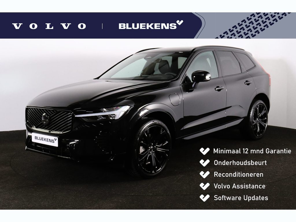 Volvo XC60 T6 Recharge AWD Plus Black Edition - Panorama/schuifdak - IntelliSafe Assist & Surround - 360º Camera - Harman/Kardon audio - Verwarmde voorstoelen, stuur & achterbank - Parkeersensoren voor & achter - Elektr. bedienb. voorstoelen met geheugen - Head up display - Draadloze tel. lader - Extra getint glas - 21' LMV
