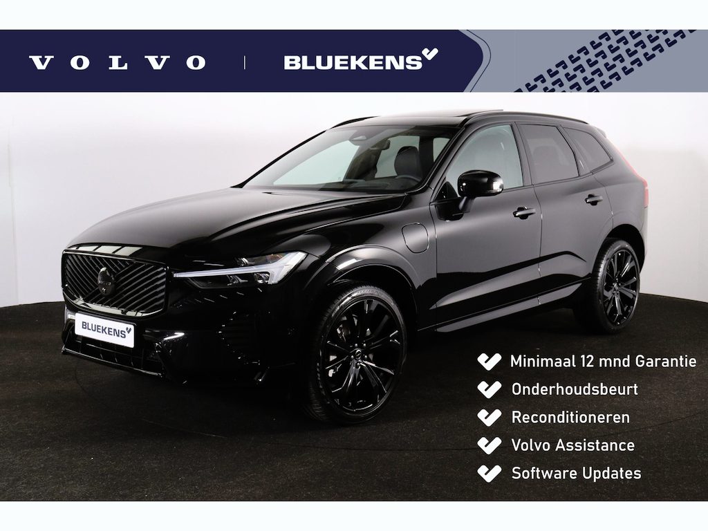 Volvo XC60 T6 Recharge AWD Plus Black Edition - Panorama/schuifdak - IntelliSafe Assist & Surround - 360º Camera - Harman/Kardon audio - Verwarmde voorstoelen, stuur & achterbank - Parkeersensoren voor & achter - Elektr. bedienb. voorstoelen met geheugen - Head up display - Draadloze tel. lader - Extra getint glas - 21' LMV